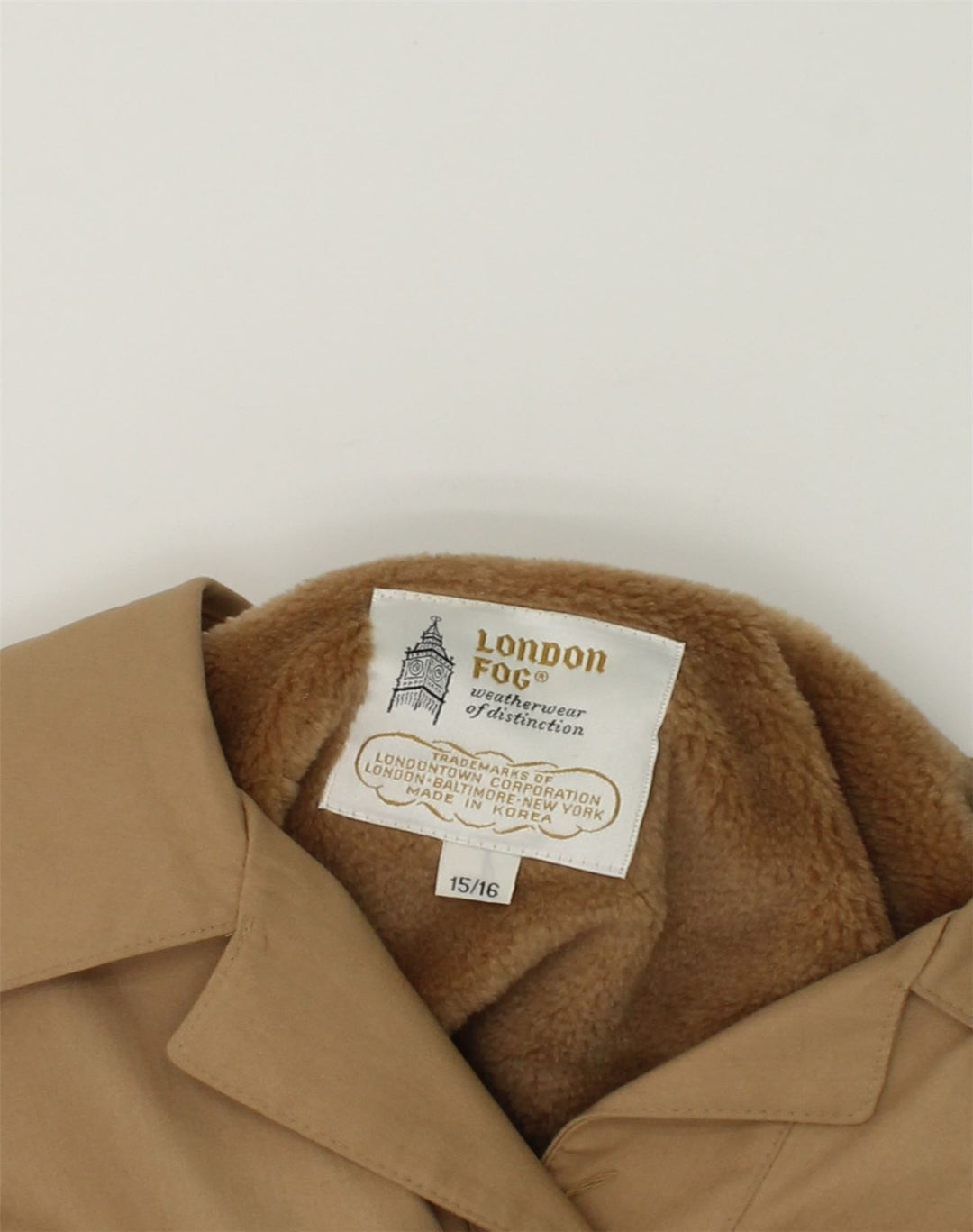 LONDON FOG Girls Windbreaker Jacket 15-16 Years Brown Polyester | Vintage London Fog | Thrift | Second-Hand London Fog | Used Clothing | Messina Hembry 