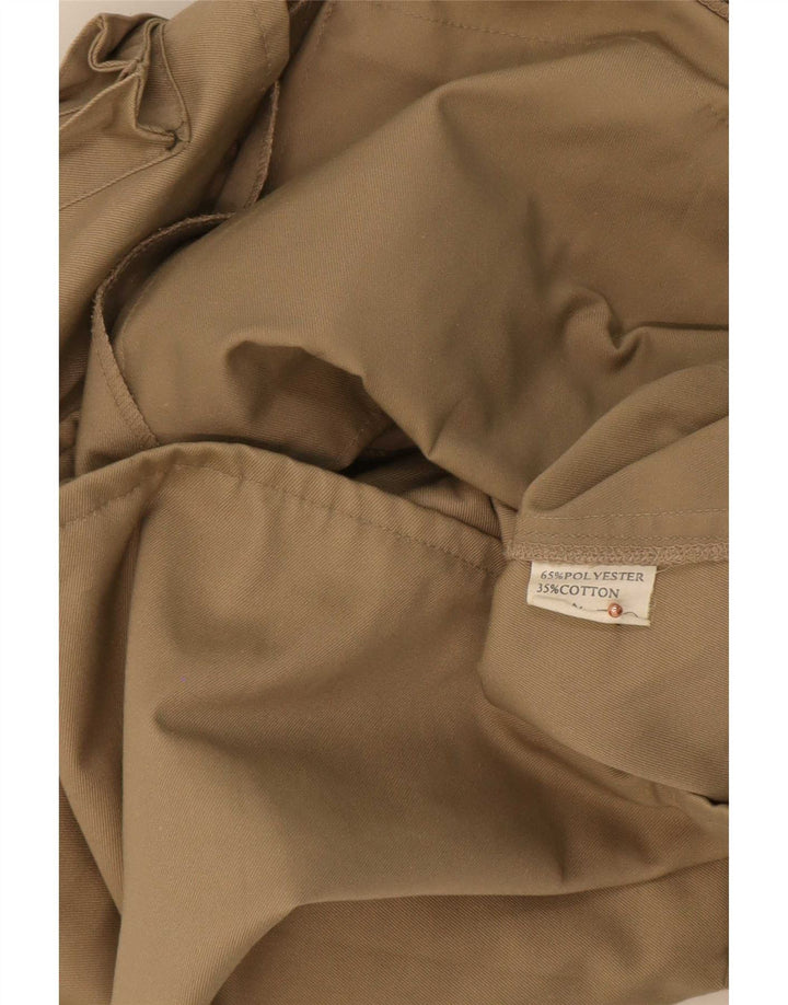 Vintage Herren Utility Gilet IT 56 3XL Beige Polyester