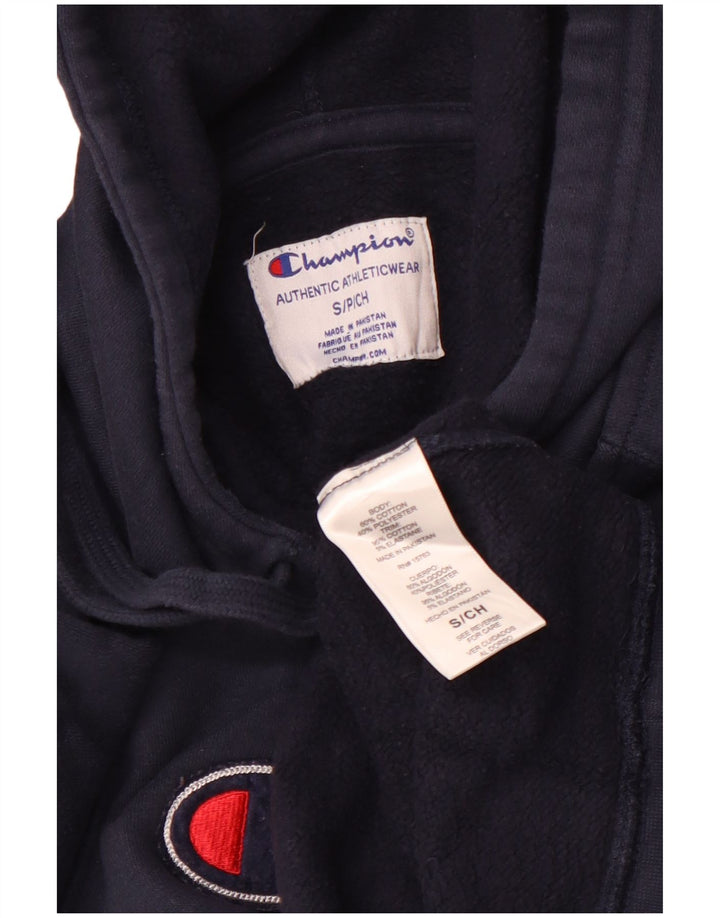 CHAMPION Herren-Kapuzenpullover mit Grafik, Größe S, marineblau, Baumwolle