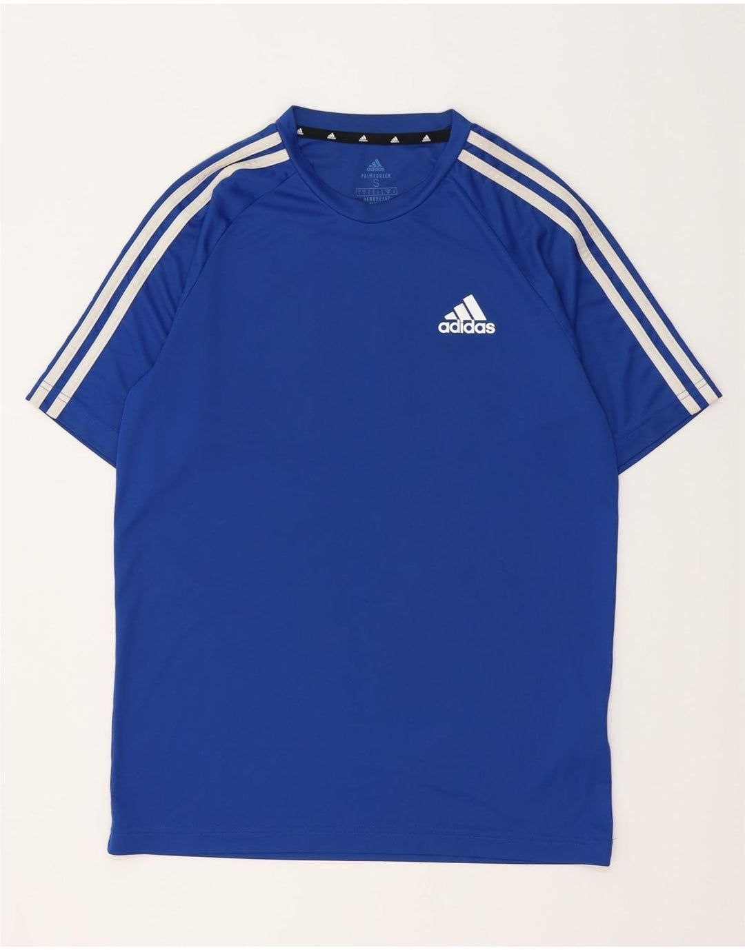 ADIDAS Herren Climalite T-Shirt Top Small Blau Polyester