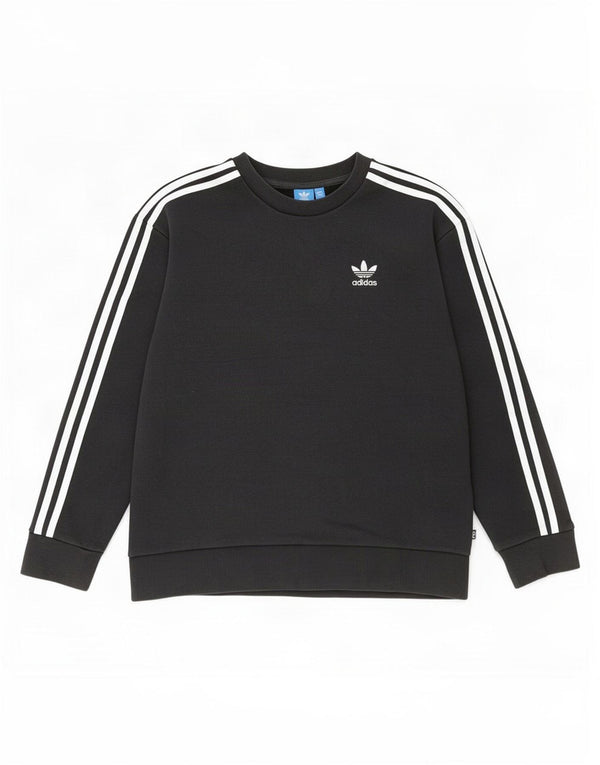 Adidas Damen-Sweatshirt in Übergröße, Größe S, Größe S, Schwarz, Baumwolle