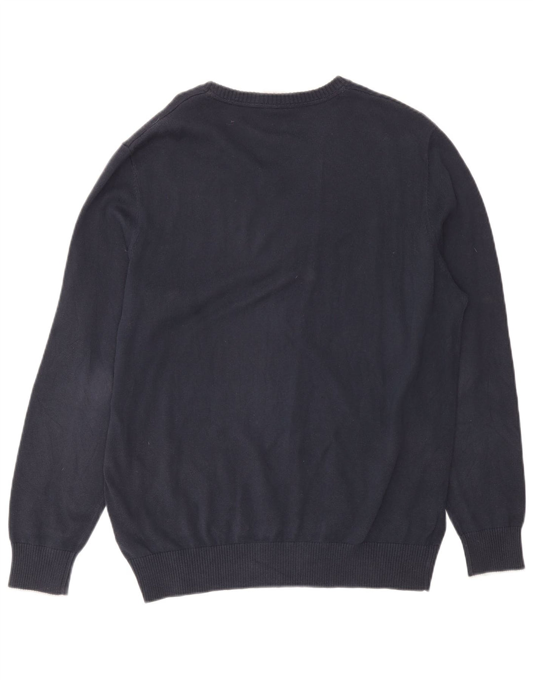 Timberland Herren-Pullover mit normaler Passform, V-Ausschnitt, groß, marineblau, Baumwolle