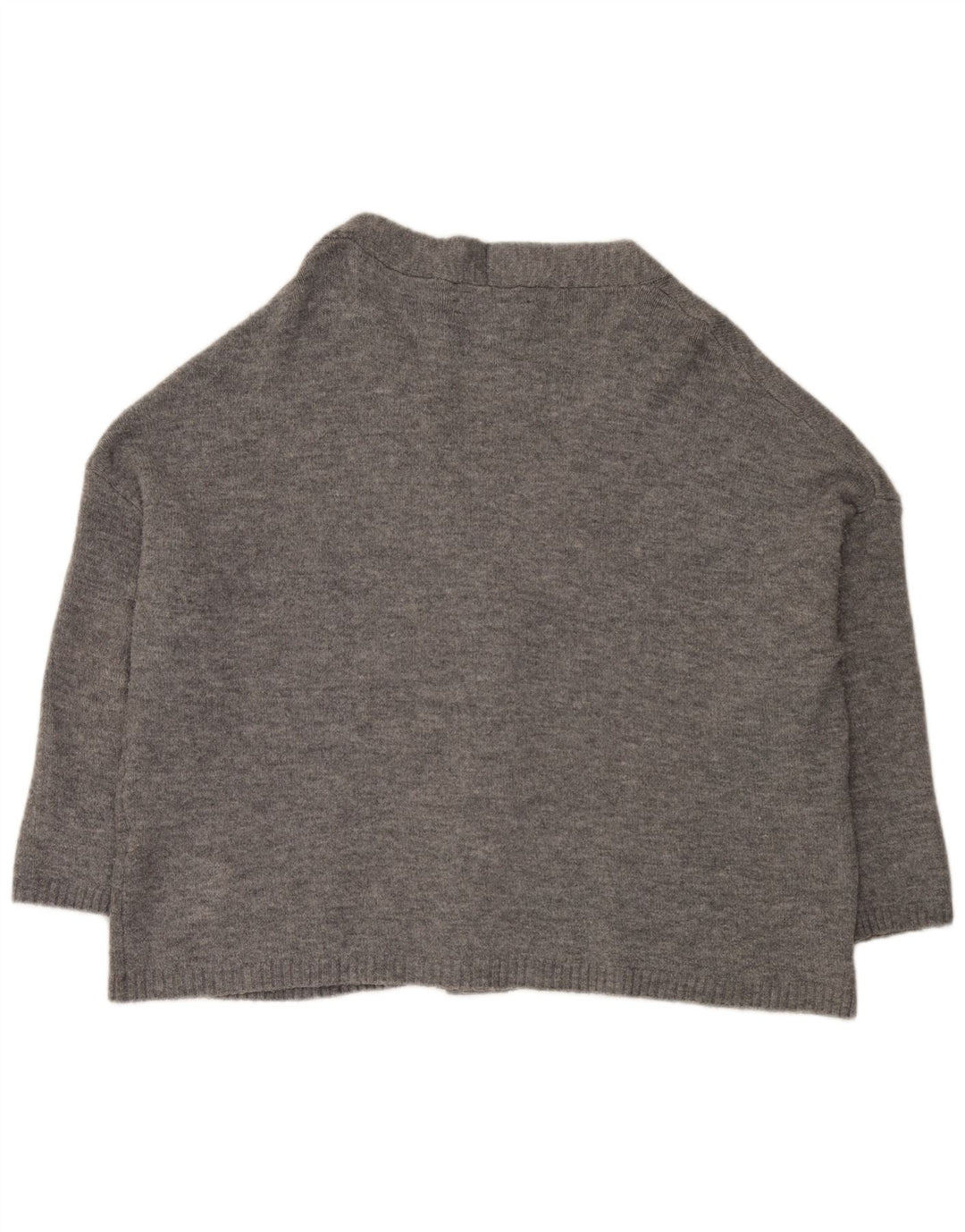 Zara Damen-Strickjacke in Übergröße, Gr. 14, Mittelgrau geflecktes Acryl