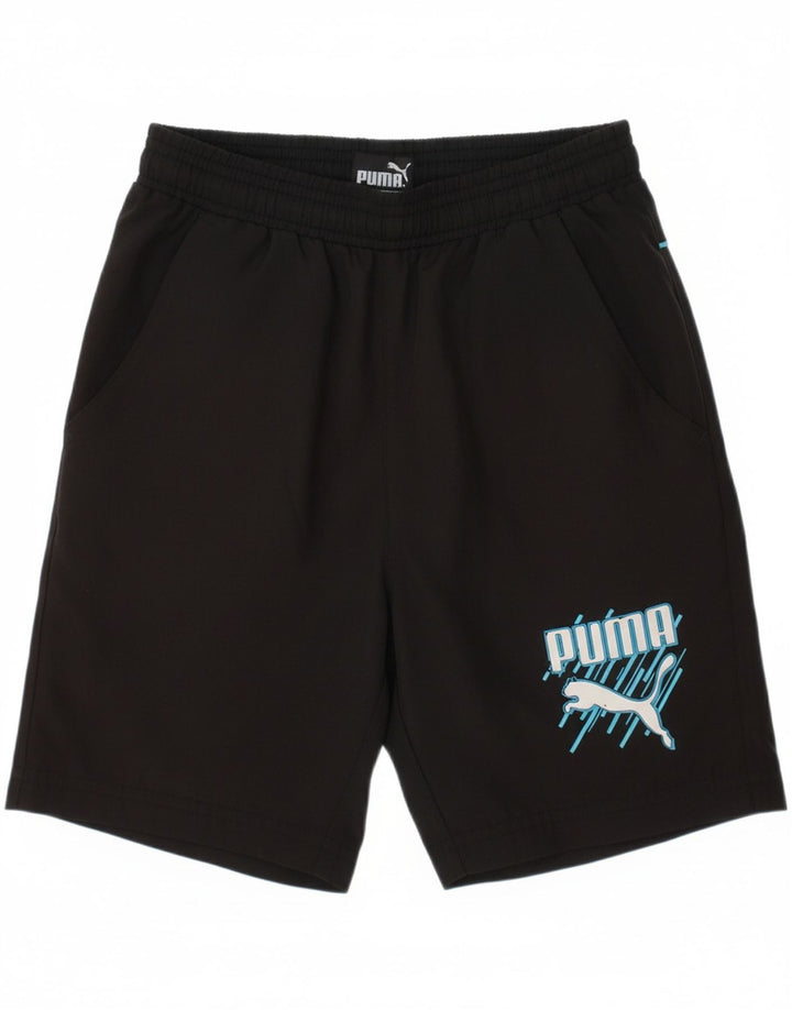 PUMA Boys Graphic Sport Shorts 9-10 Years  Black
