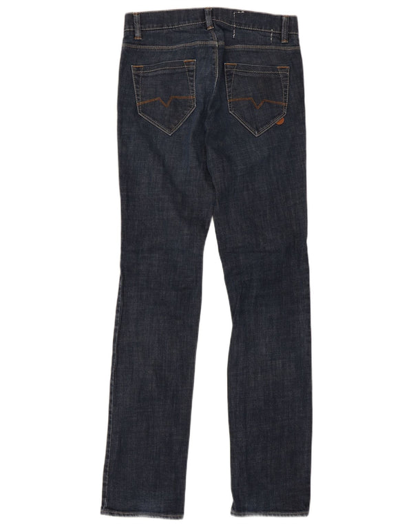 Hugo Boss Damen-Jeans mit niedriger Taille, gerade, schmal, W24, L33, Blau
