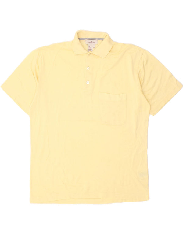 ERMENEGILDO ZEGNA Herren Poloshirt IT 50 Mittelgelbe Baumwolle