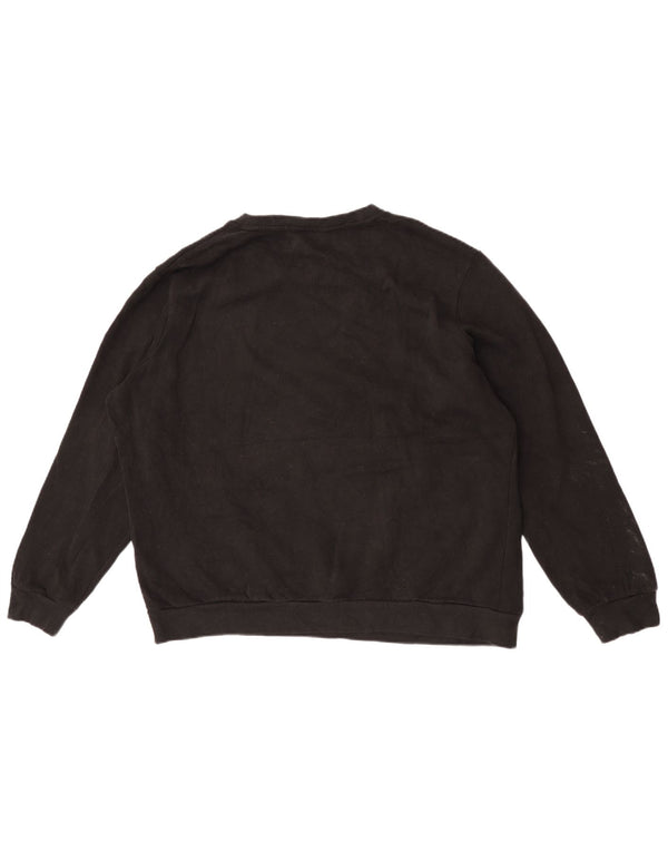 Fila Womens Graphic Oversized Sweatshirt Pullover UK 18 XL Schwarz Baumwolle