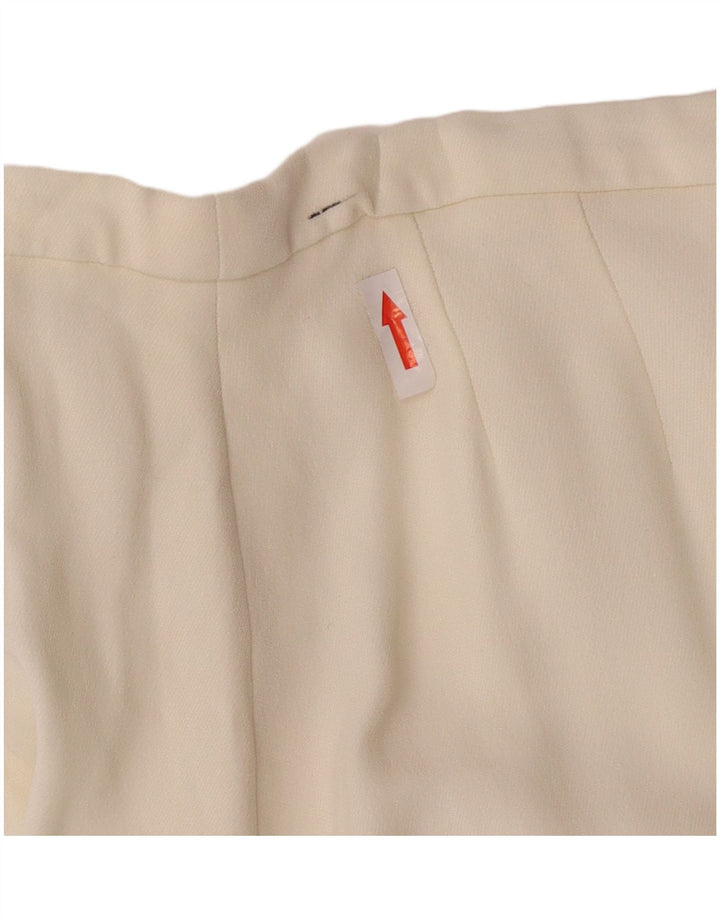 Max Mara Damen Midirock W28 Medium Off White