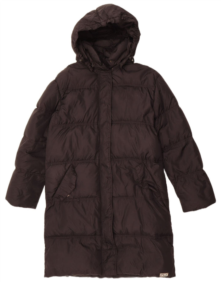 Fila Damen Kapuzenmantel IT 44 Medium Schwarz Polyamid