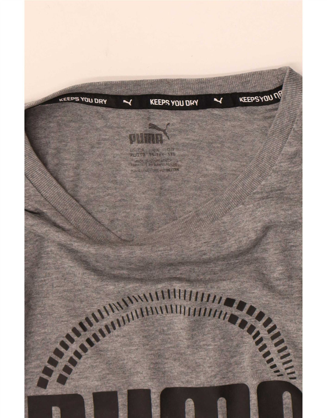 Puma Jungen Graphic T-Shirt Top 15-16 Jahre Grau
