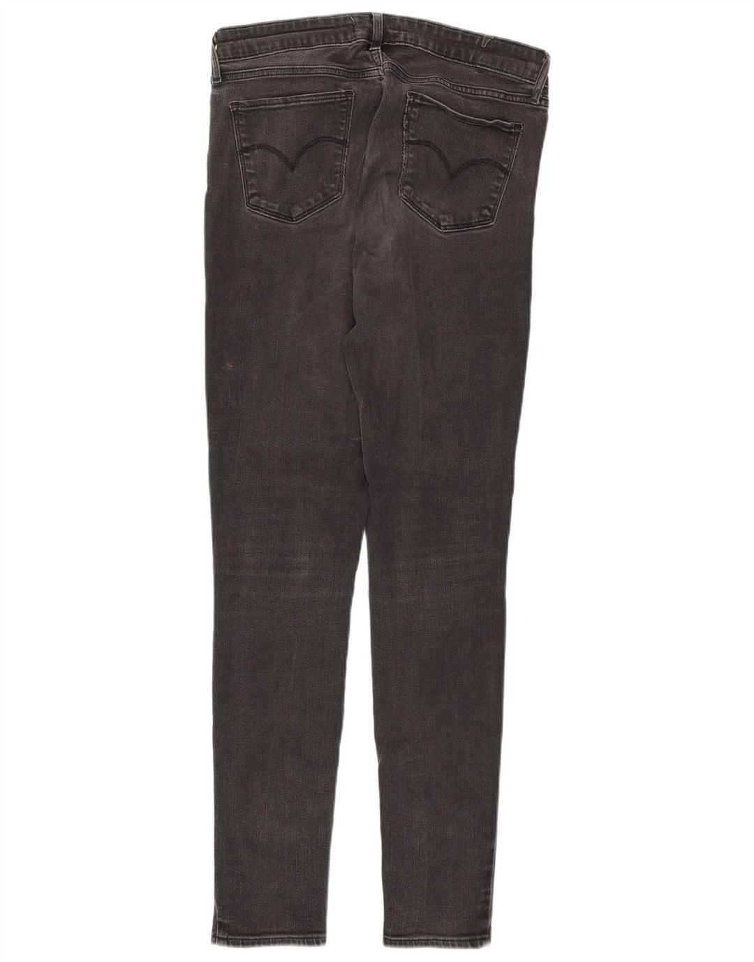 LEVI'S Damen 711 Skinny Jeans W29 L32 Graue Baumwolle