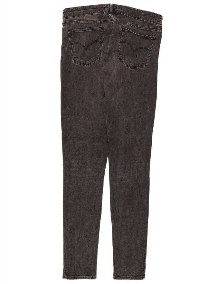 LEVI'S Damen 711 Skinny Jeans W29 L32 Graue Baumwolle