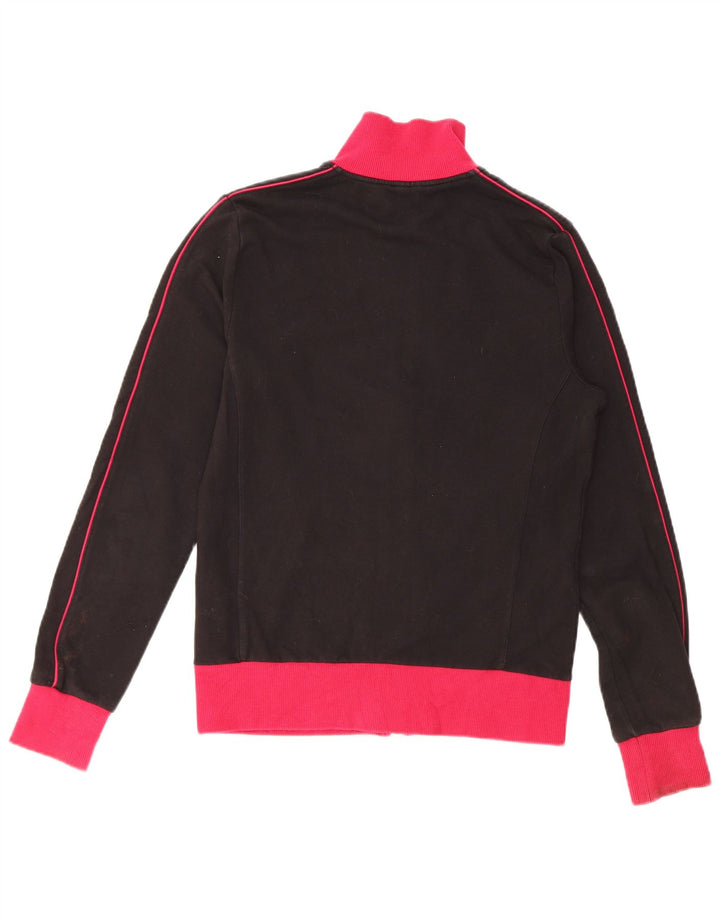 PUMA Damen-Trainingsanzug, Top-Jacke, UK 12, mittelschwarz, Colourblock-Baumwolle