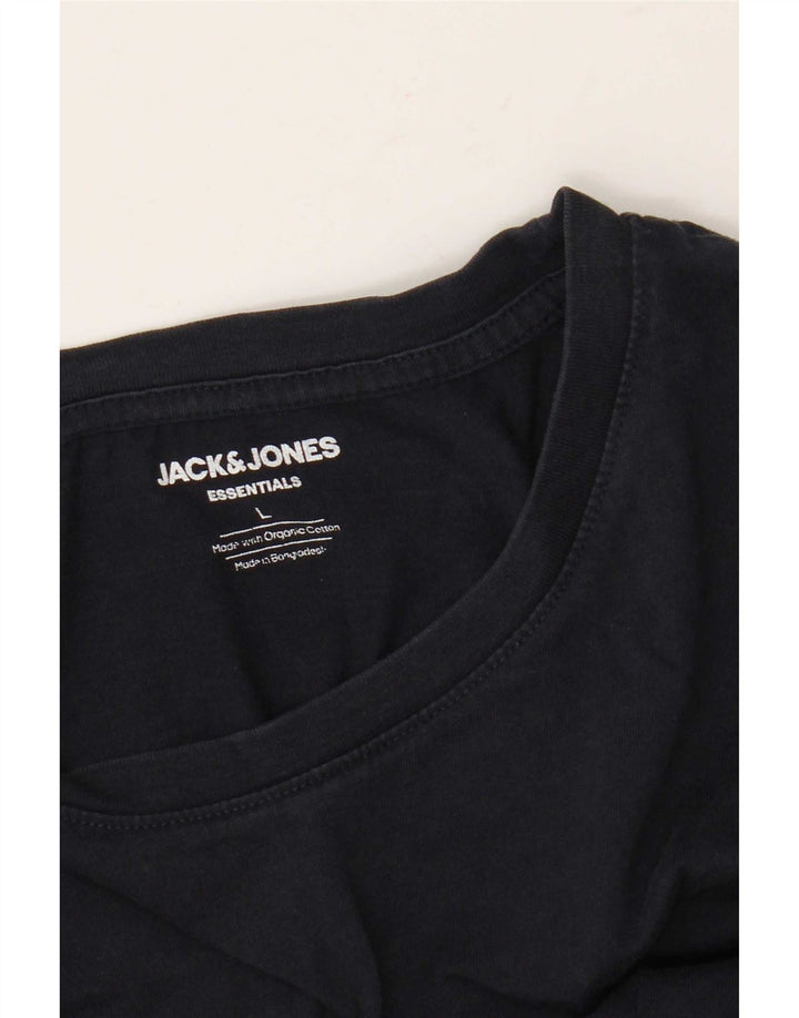 Jack & Jones Herren T-Shirt Top Large Marineblau Baumwolle