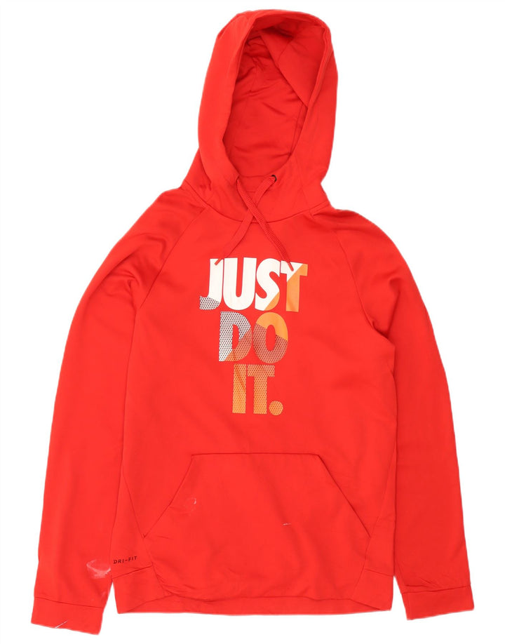 Nike Herren Dri Fit Graphic Hoodie Pullover Kleines rotes Polyester