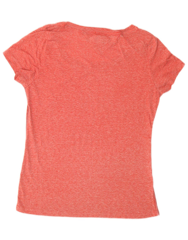 TOMMY HILFIGER Damen T-Shirt Top UK 12 Mittelrosa