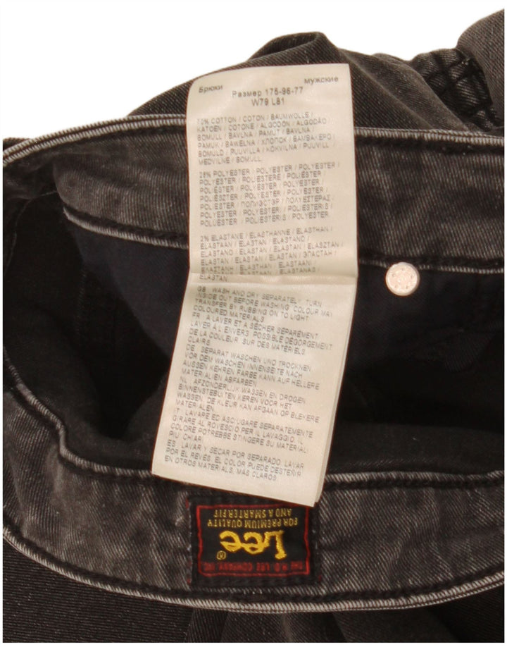 Lee Damen Malone Skinny Jeans W31 L32 Schwarze Baumwolle