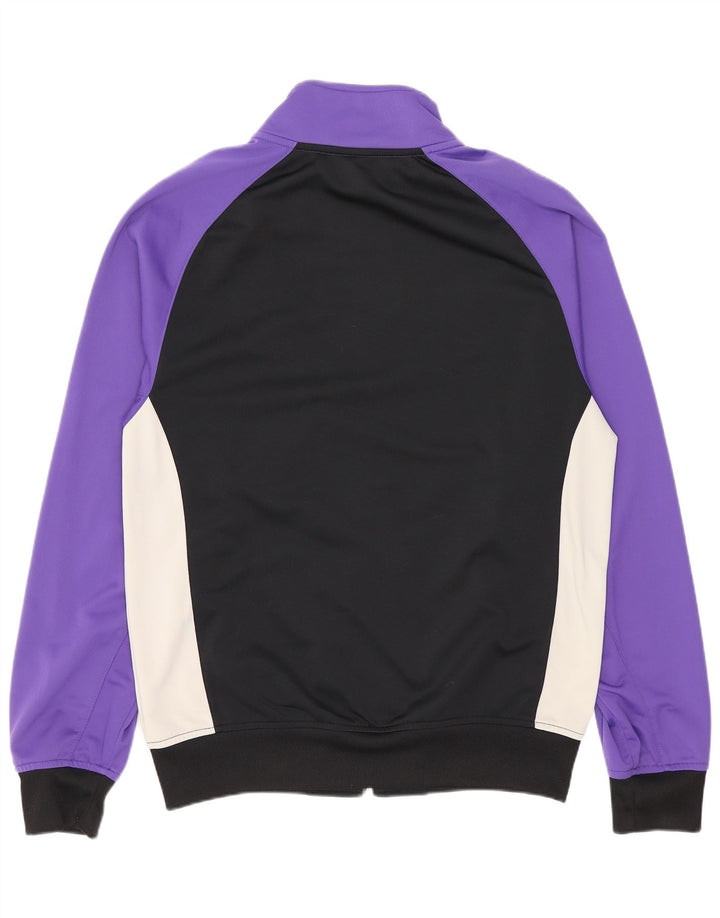 Nike Herren-Trainingsanzugoberteil, Jacke, Größe S, Lila, Farbblock-Polyester