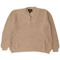 Eddie Bauer Herren-Pullover mit Knopfkragen, groß, XL, beige Baumwolle