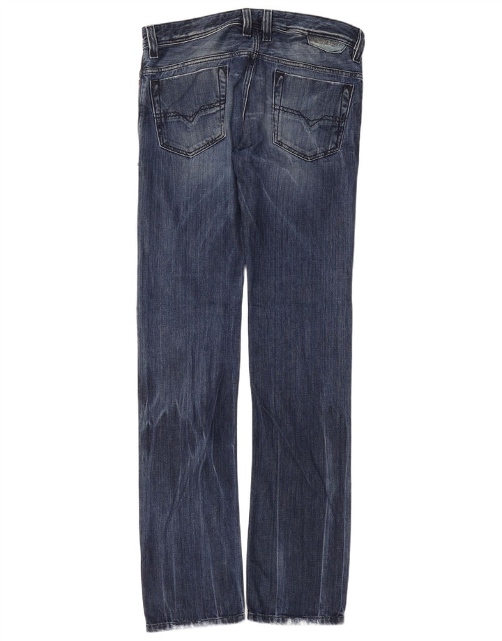 Diesel Herren Safado Straight Jeans W30 L34 Blaue Baumwolle