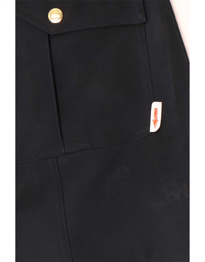 Michael Kors Damen-Militärmantel mit Kapuze, UK 14, mittleres Marineblau