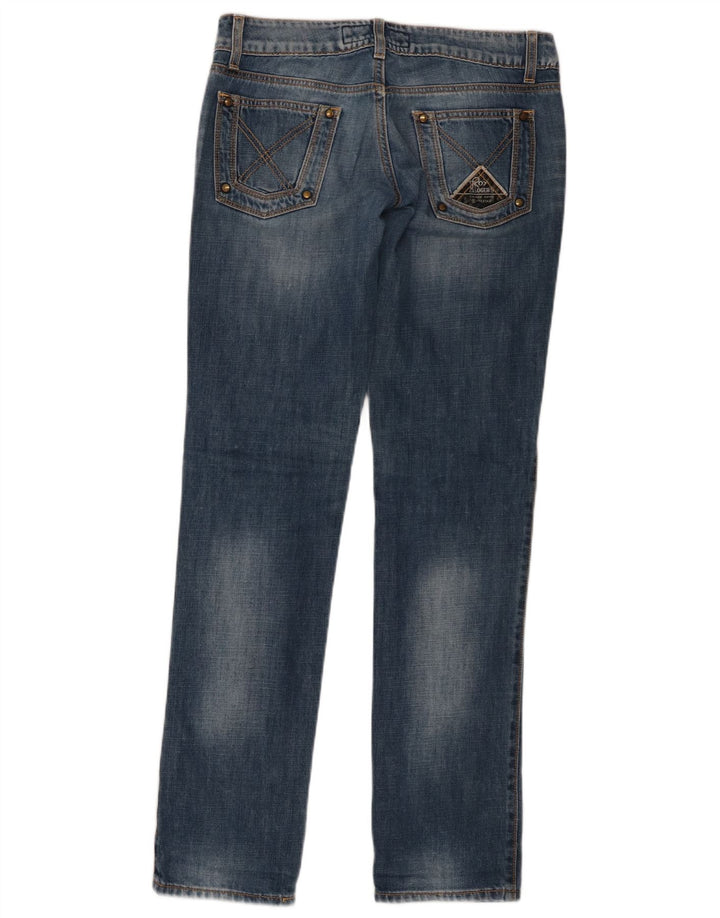 Roy Rogers Damen Straight Jeans W28 L33 Blaue Baumwolle
