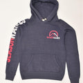JACK WILLS Womens Graphic Hoodie Jumper UK 8 Small  Navy Blue Cotton | Vintage Jack Wills | Thrift | Second-Hand Jack Wills | Used Clothing | Messina Hembry 