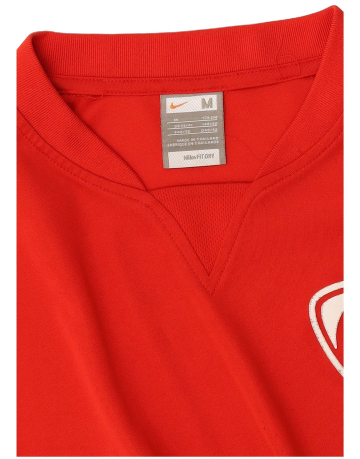 Nike Herren-T-Shirt mit Grafik, UK 39/41, Mittelrot, Farbblock