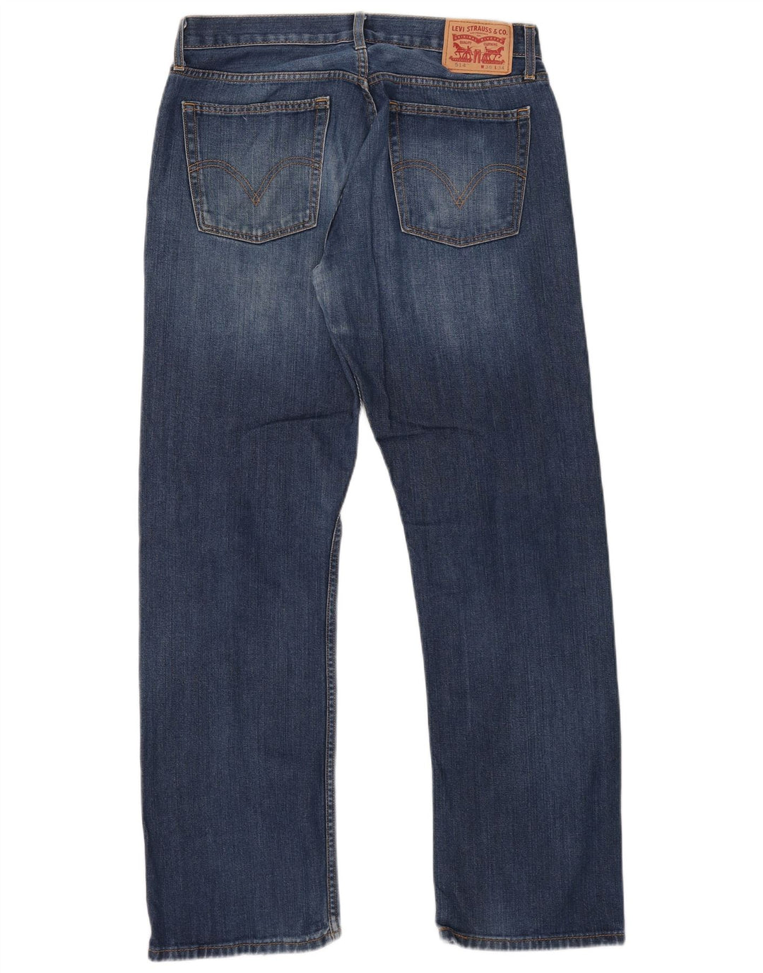 Levi's Herren 514 Straight Jeans W36 L34 Blaue Baumwolle