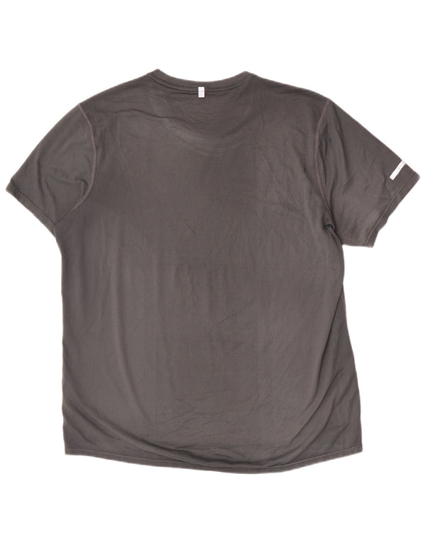 Nike Herren-T-Shirt mit Grafik, groß, grau, Polyester, Sport