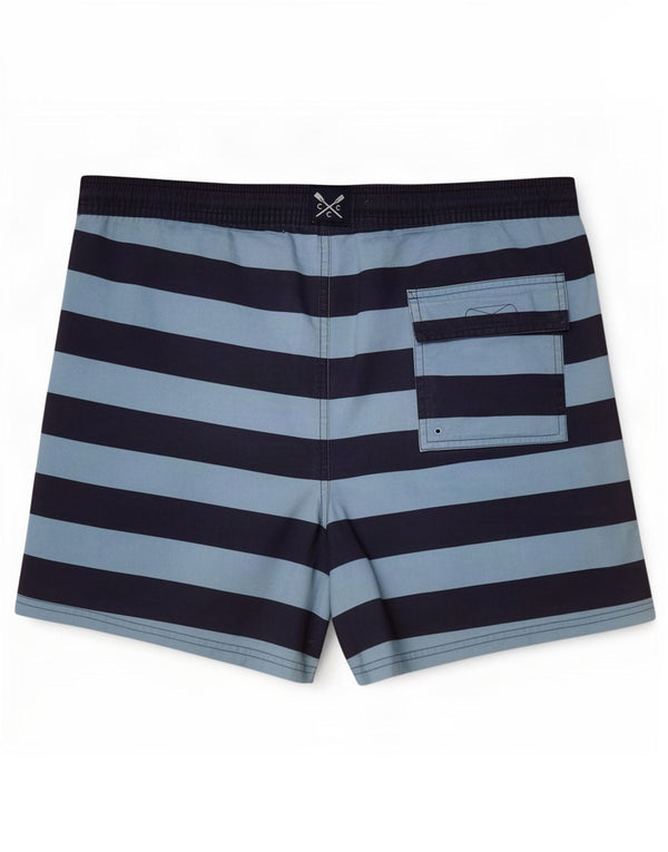 Crew Clothing Herren-Badeshorts, groß, marineblau, gestreift, Polyester