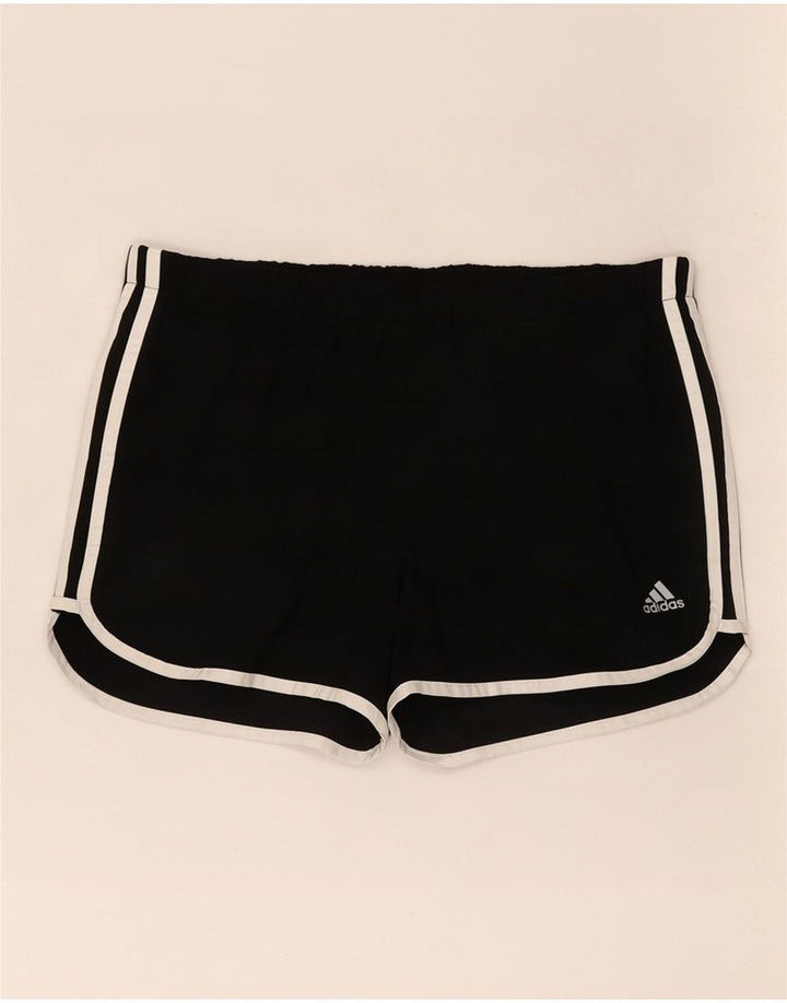 Adidas Damen Climalite Sport Shorts UK 14 Medium Schwarz Polyester