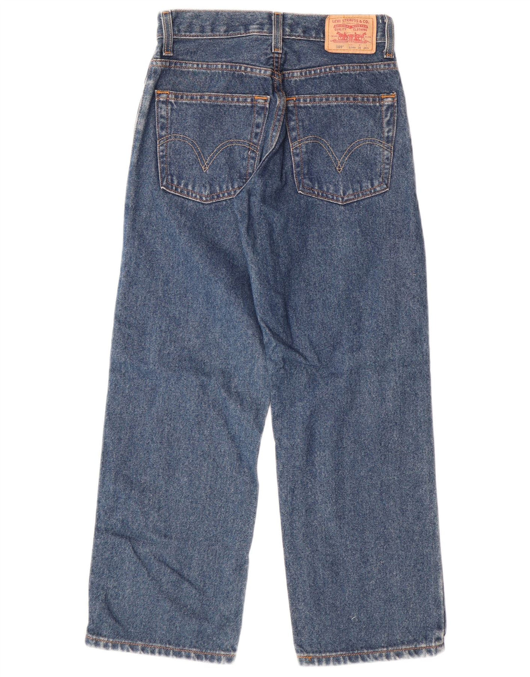LEVI'S Jungen 569 Loose Fit Straight Jeans 11–12 Jahre W26 L26 Blaue Baumwolle