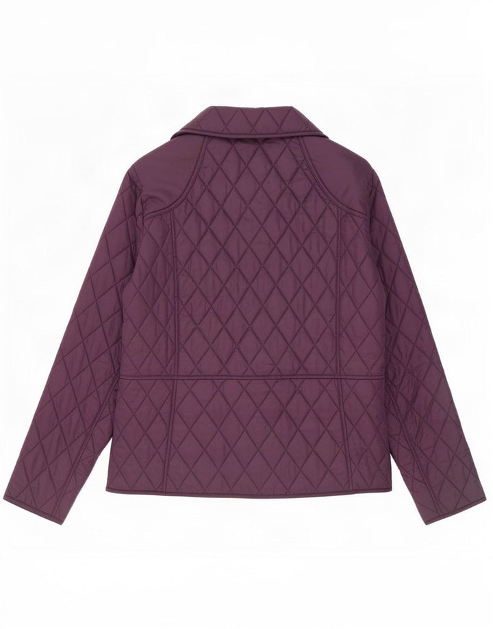 Barbour Damen Steppjacke UK 16 Large Lila Polyamid
