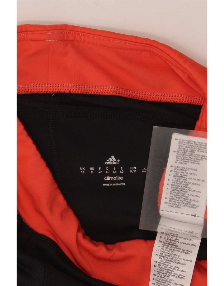 Adidas Damen Climalite Capri-Leggings UK 14 Mittelschwarz Farbblock