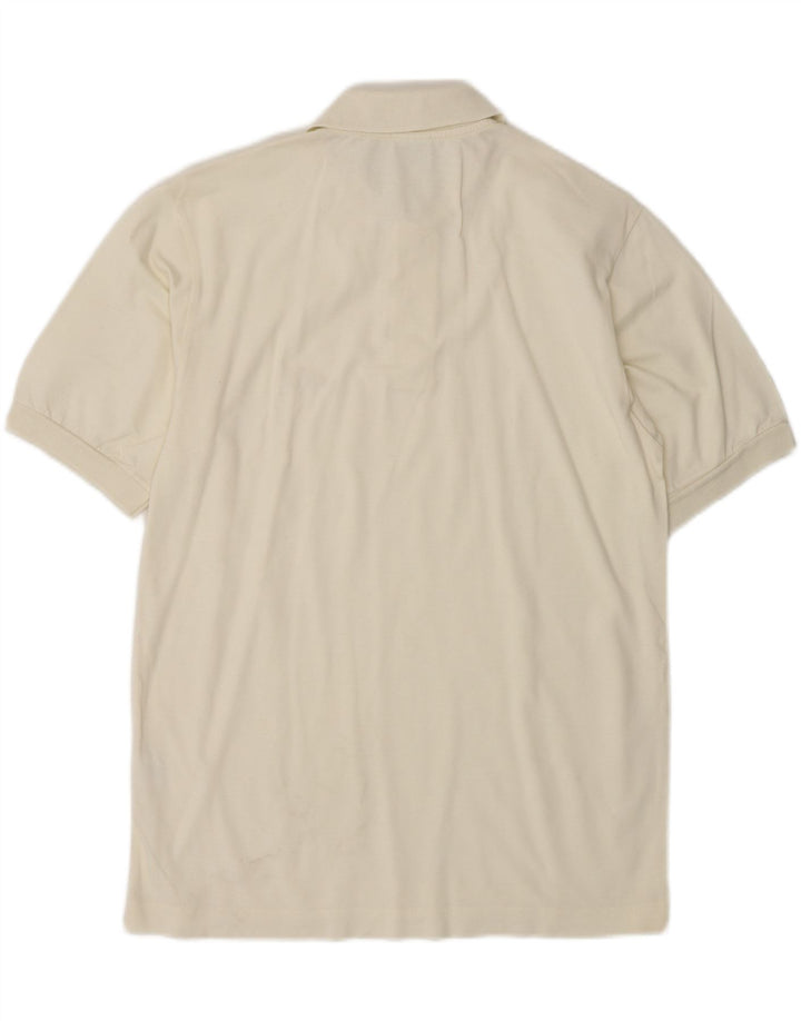 DIADORA Herren-Poloshirt, mittelgroß, cremefarbene Baumwolle