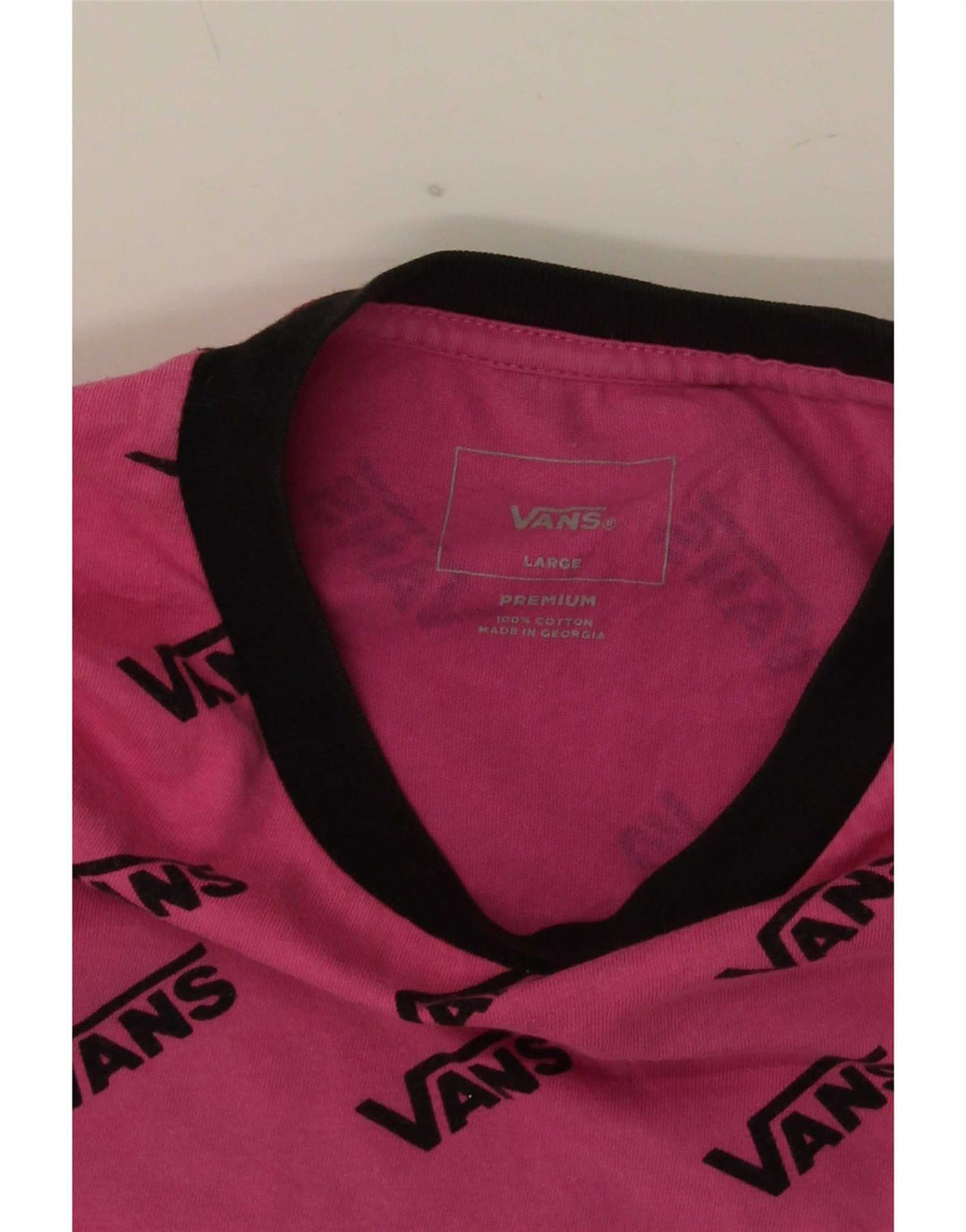 Vans Herren-T-Shirt mit Grafik, Größe L, Rosa, Baumwolle