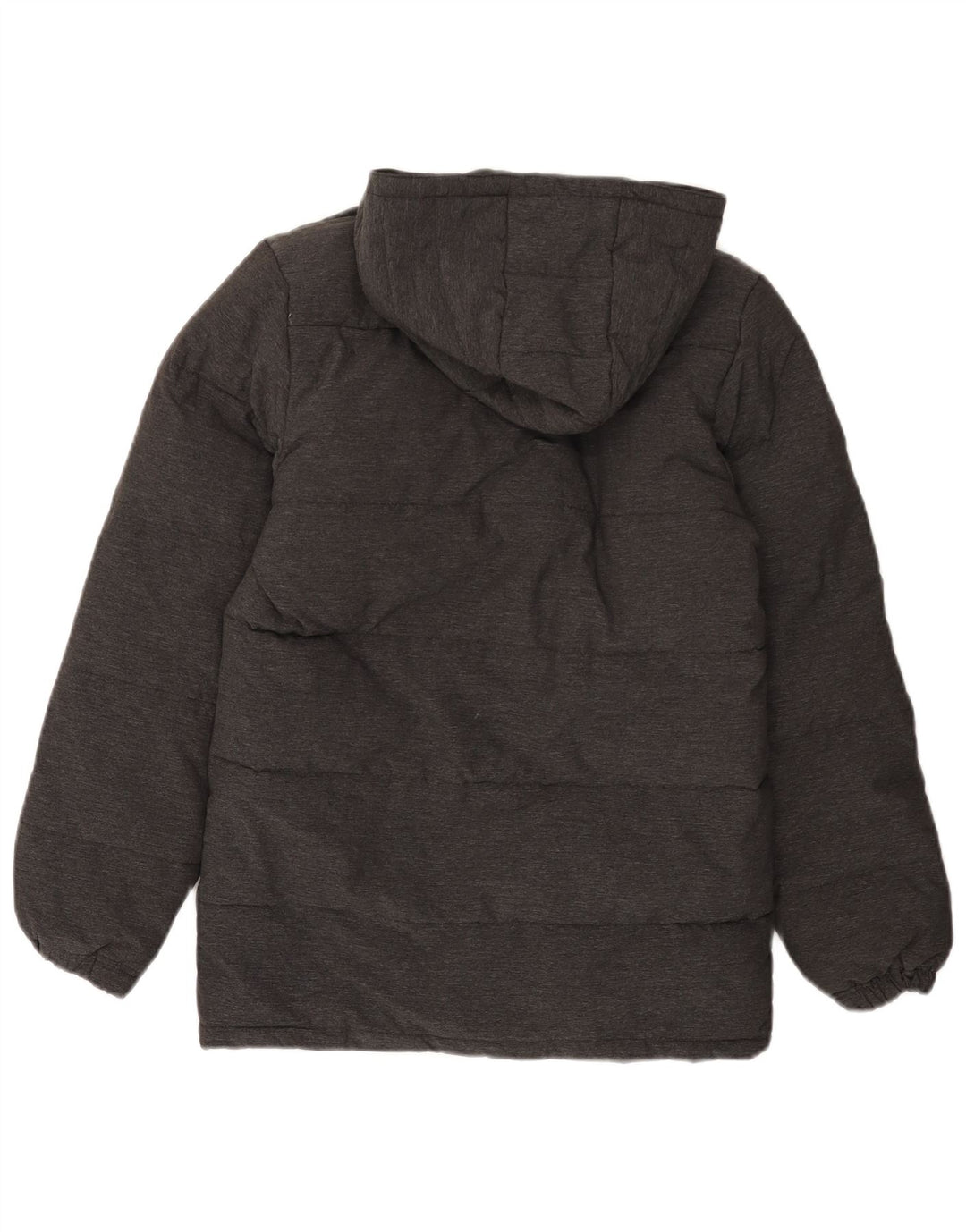 Lyle & Scott Wattierte Jungenjacke mit Kapuze, 14–15 Jahre, graues Nylon