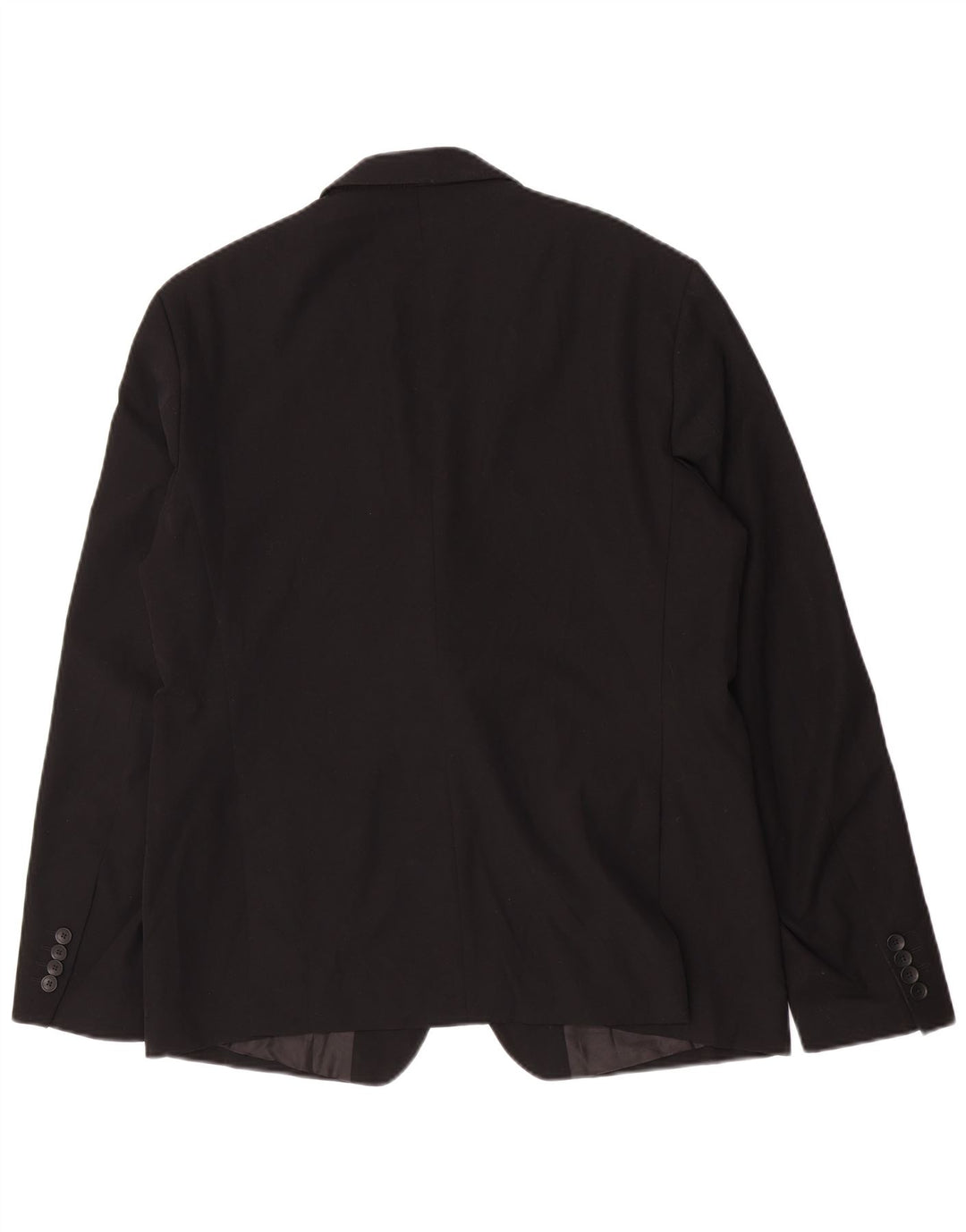 Zara Herren-Blazer mit 2 Knöpfen, EU 54, XL, schwarze Viskose