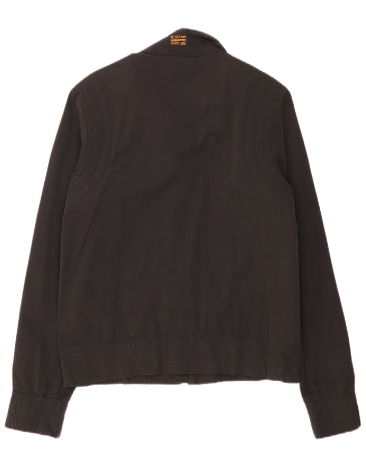 G-STAR Damen Bomberjacke UK 14 Mittelschwarze Baumwolle