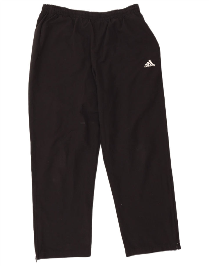 Adidas Herren-Trainingshose, groß, aus schwarzem Polyester