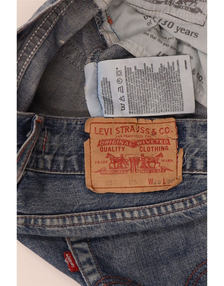 Levi's Damen 557 Bootcut Jeans W28 L30 Blaue Baumwolle