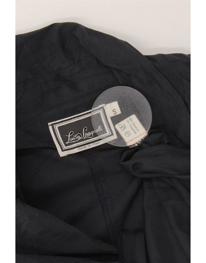 Luisa Spagnoli Damen Übergroßer Trenchcoat UK 10 Small Marineblau Polyester