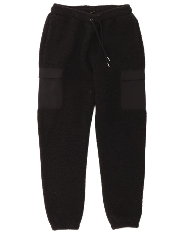 Jordan Damen Fleece Cargo Trainingshose Jogger UK 10 Small Schwarz