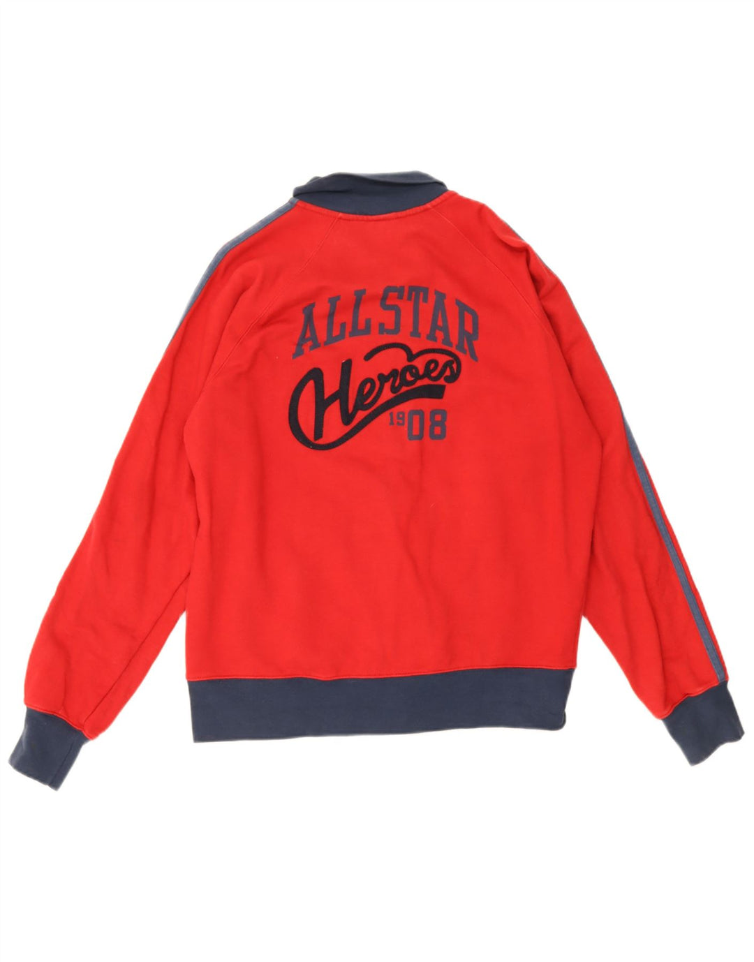 Converse Herren All Star Graphic Trainingsanzug-Oberteiljacke Mittelroter Farbblock