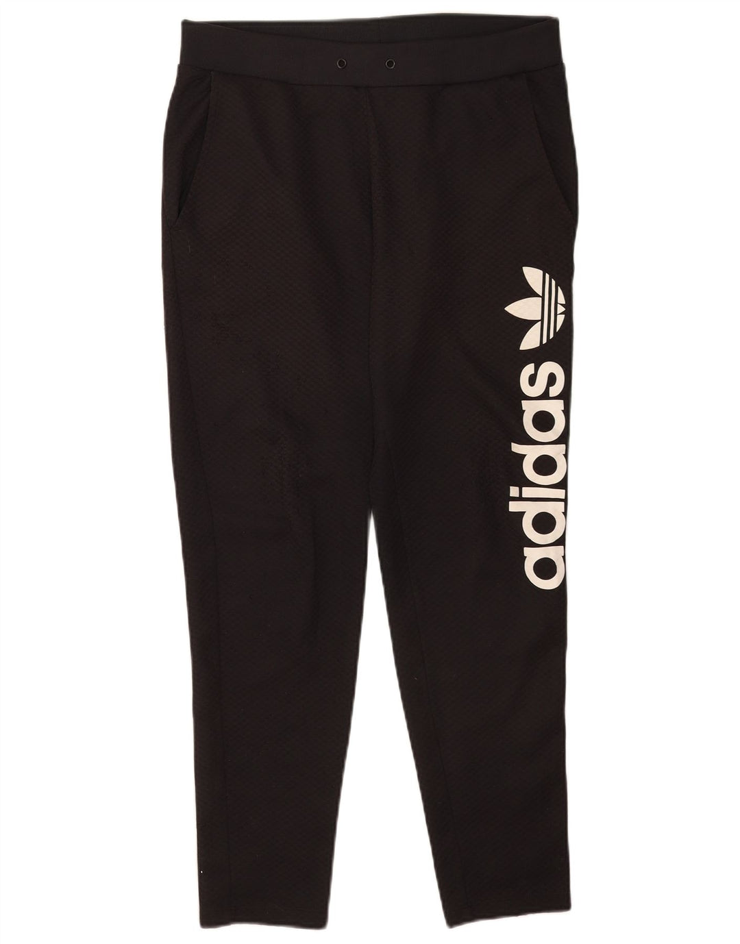 Adidas Damen Graphic Trainingshose UK 12 Medium Schwarz Polyester