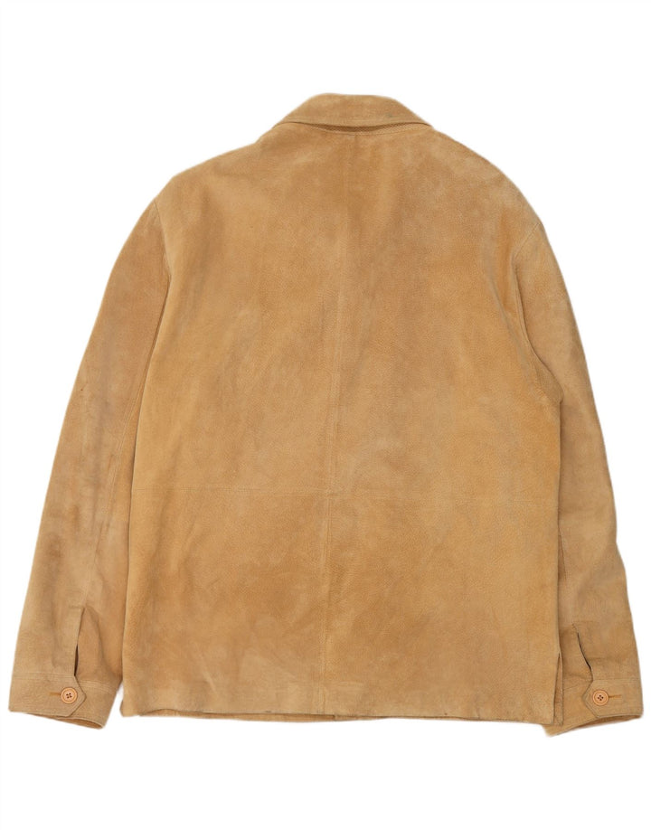 Conbipel Herren Wildlederjacke IT 56 2XL Beige Leder