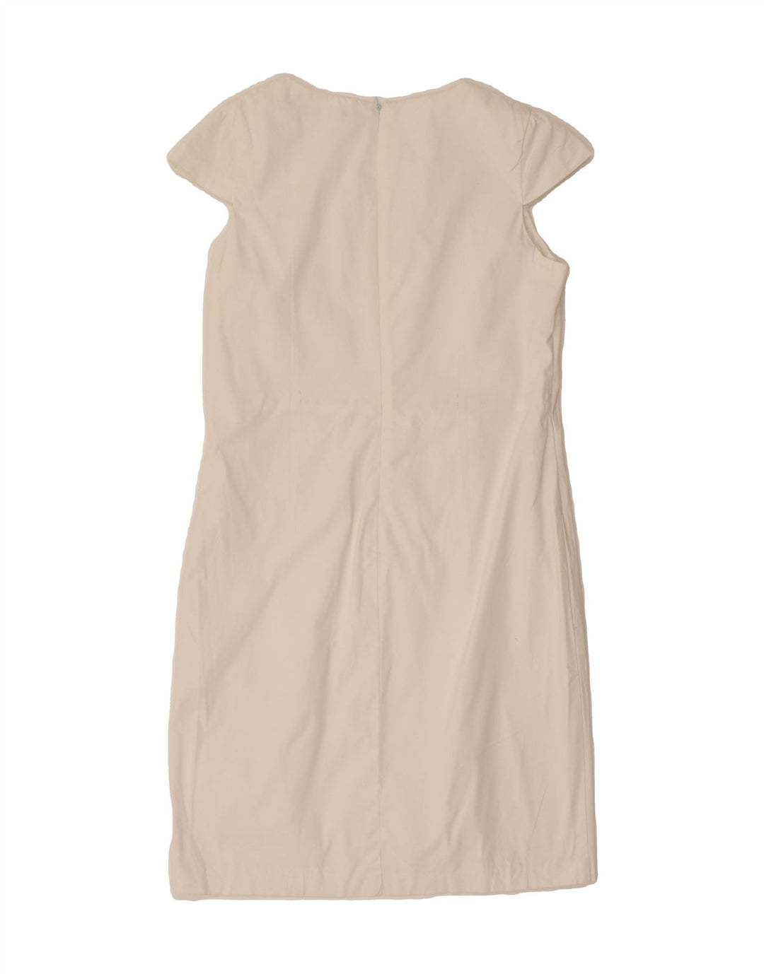 BENETTON Womens Sheath Dress UK 12 Medium White Vintage Benetton and Second-Hand Benetton from Messina Hembry 