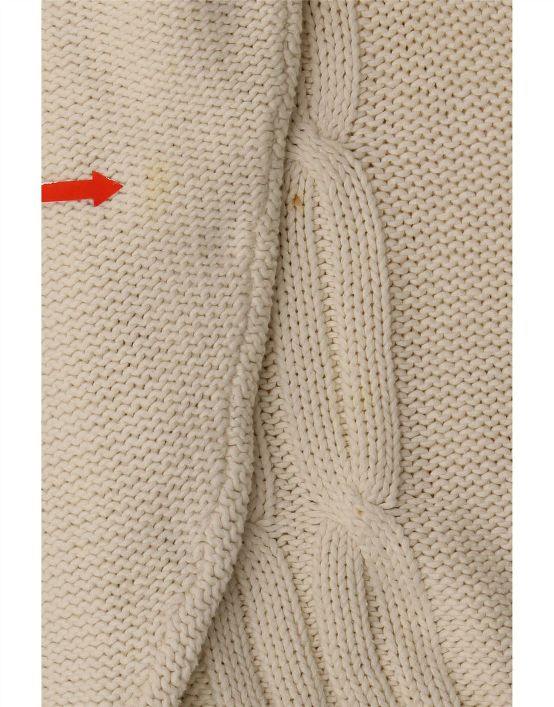 PASSPORTS Mens Crew Neck Jumper Sweater UK 40 Medium White Cotton Vintage Passports and Second-Hand Passports from Messina Hembry 