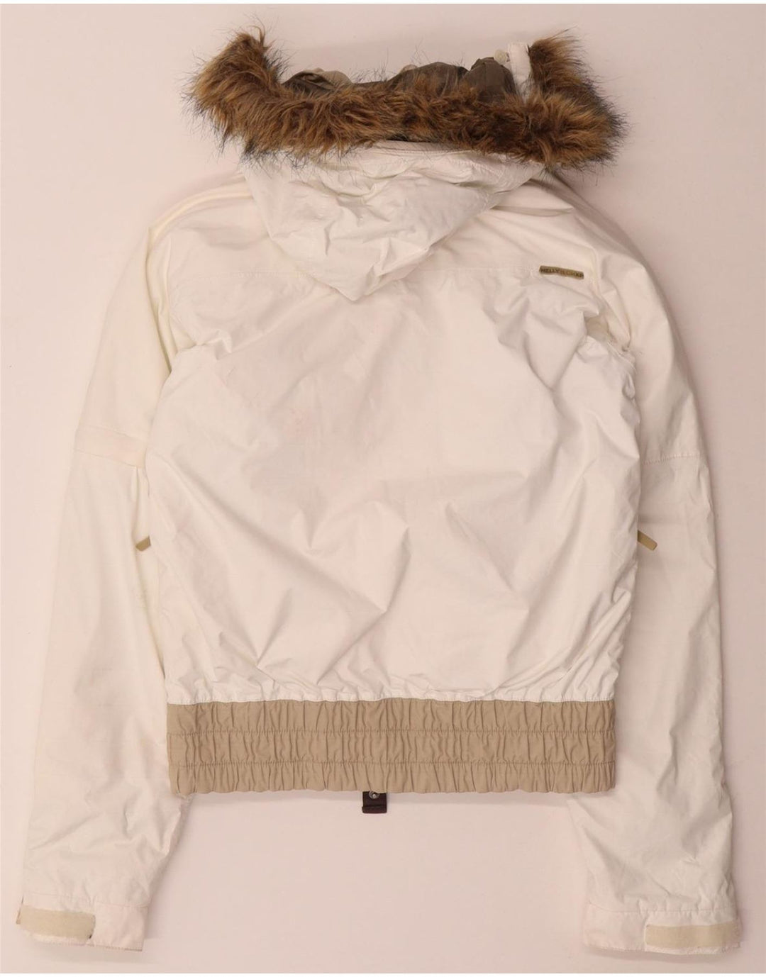 HELLY HANSEN Damen Übergroße Kapuzen-Windbreakerjacke UK 6 XS Weiß